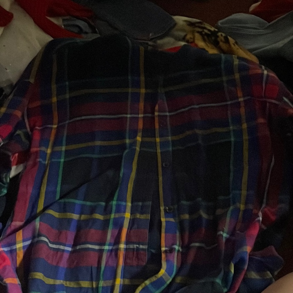 Old navy striped flannel